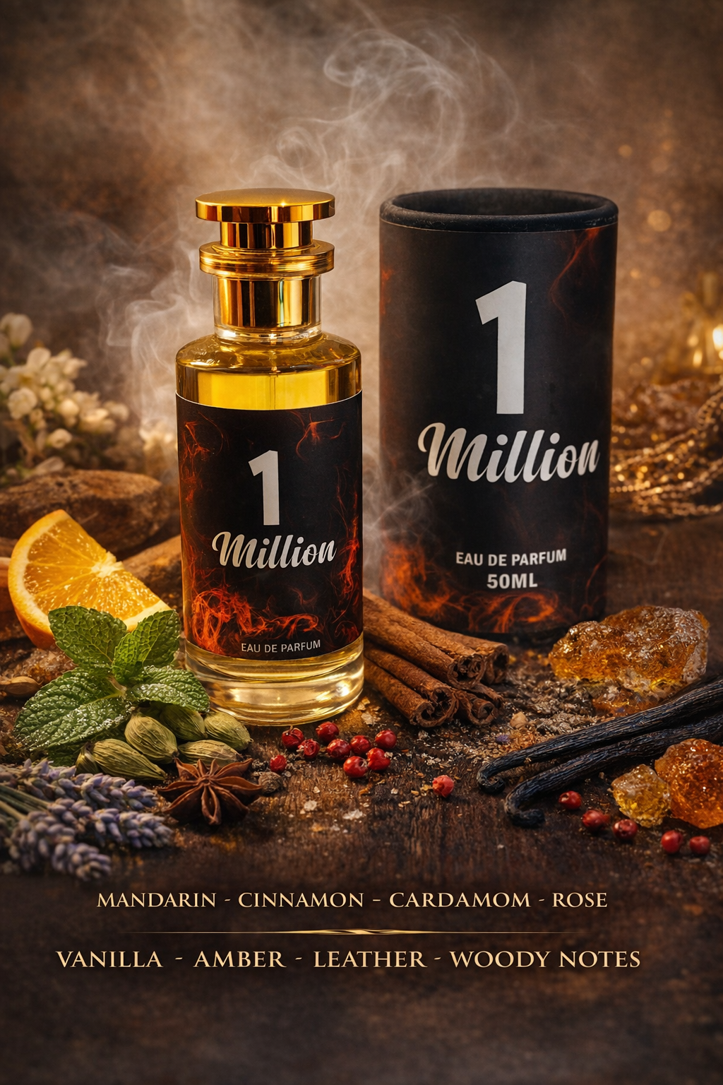 One Million by Ayat Privé – bold unisex eau de parfum bottle