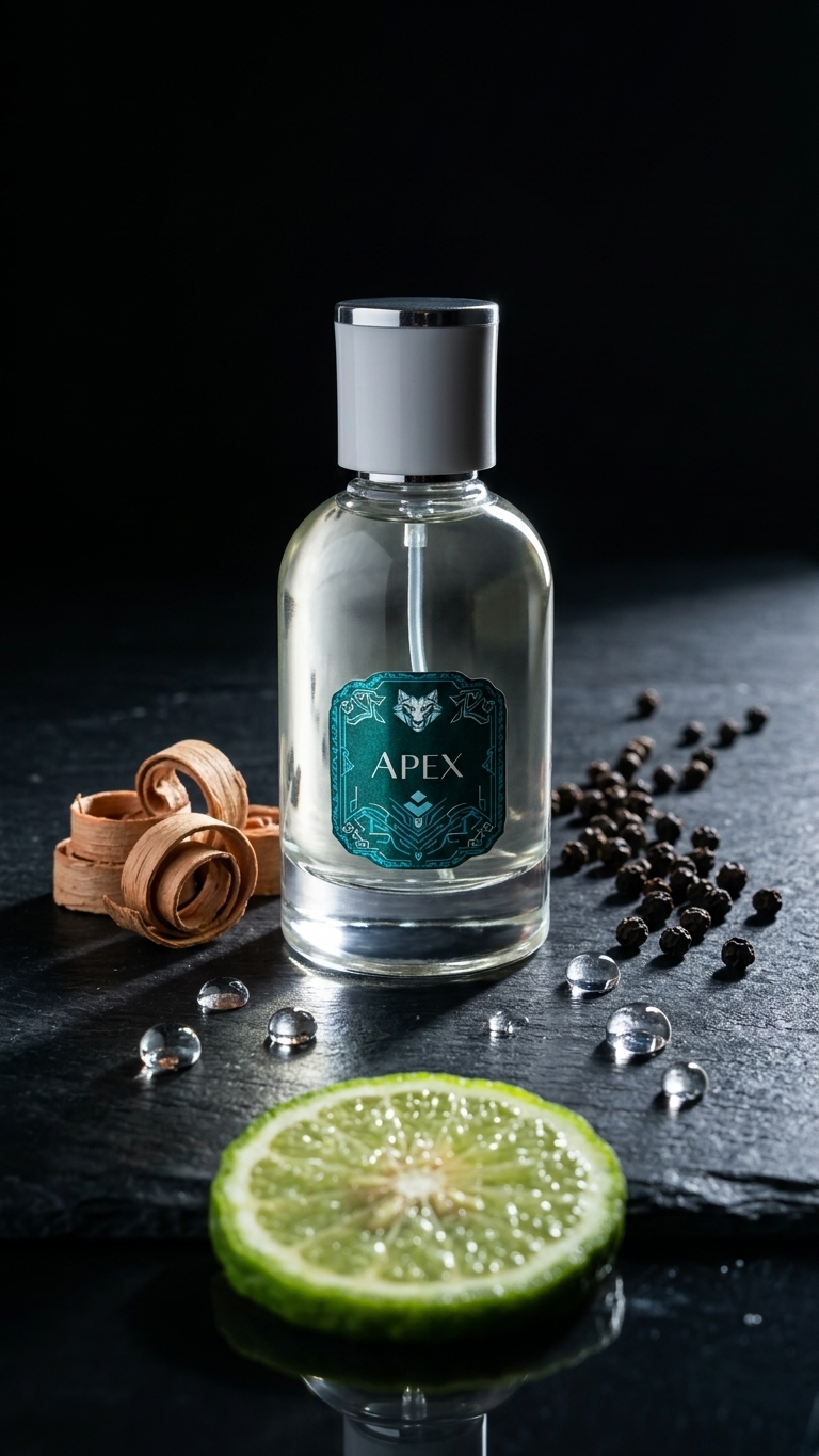 APEX by Ayat Privé woody perfume – packaging and bottle