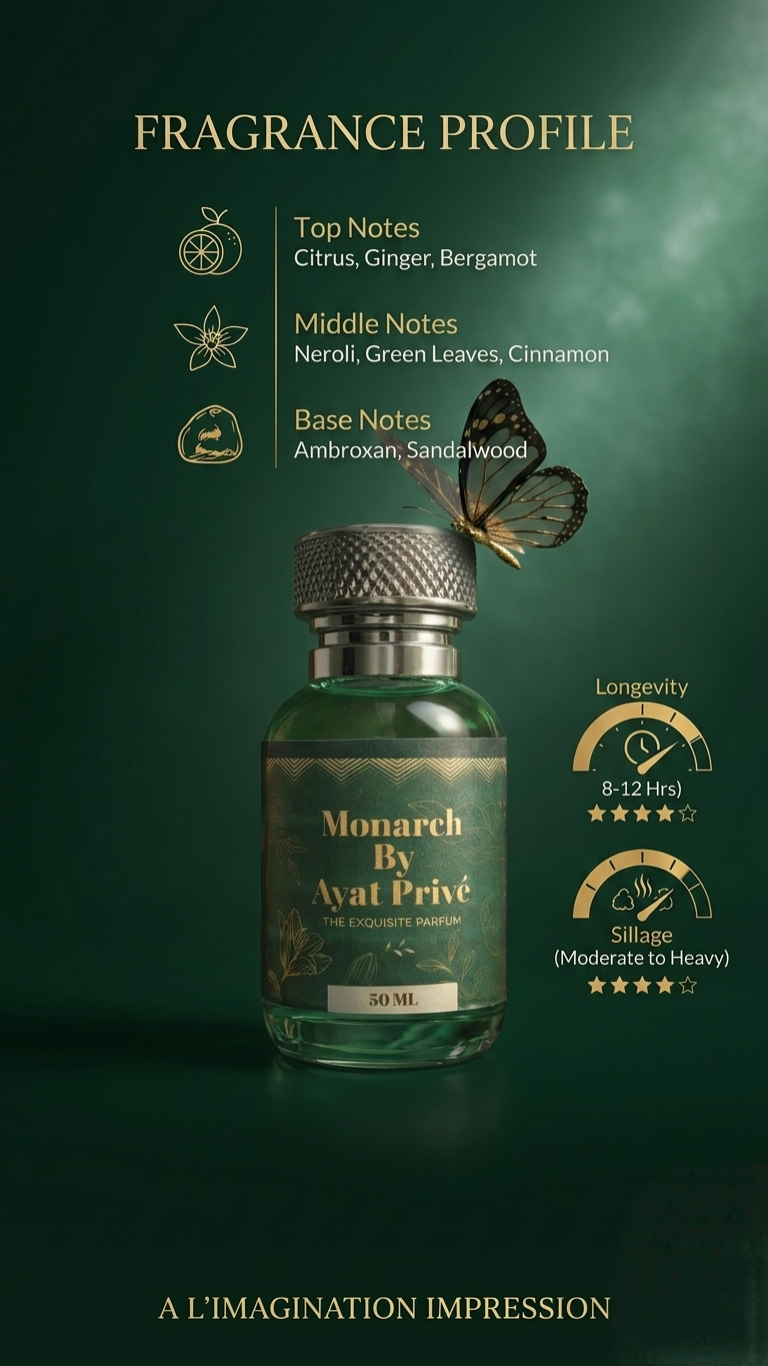 Monarch by Ayat Privé 50ml bottle – packaging shot